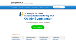 Desktop Screenshot of kreativbyggkonsult.se