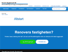 Tablet Screenshot of kreativbyggkonsult.se